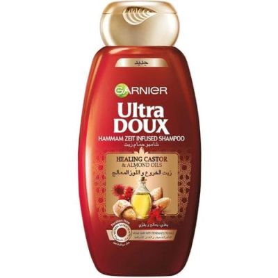 GARNIER ULTRA DOUX ALMOND CASTOR OIL SHAMPOO 4OOML
